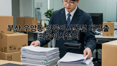 부산 우암동 원룸이사🧹꿀팁 대방출! #원룸이사정리